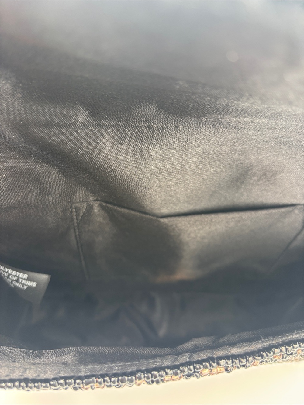 🦇🕸️Made in India Beaded Bat Bag - Viral- Champagne Gold and Black🦇🕸️ - Picture 7 of 11